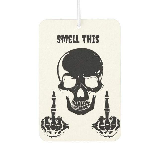 Black Skull Air Freshener (Front)