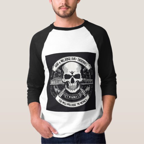 Black Skull Bold and Edgy T_Shirt