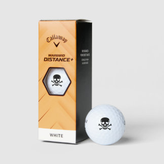 Black Skull Callaway Warbird golf balls 3 pack