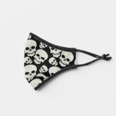 Black Skull Design Premium Face Mask (Left)