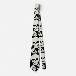 Black Skull Design Tie