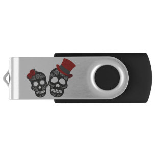 Black Skull Duo Thunder_Cove Flash Drive