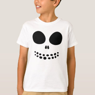 Black Skull Face Boys' Shirt