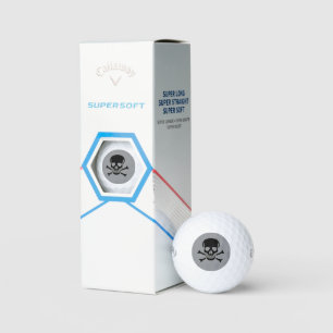 Black Skull gray Callaway Supersoft golf balls 3pk