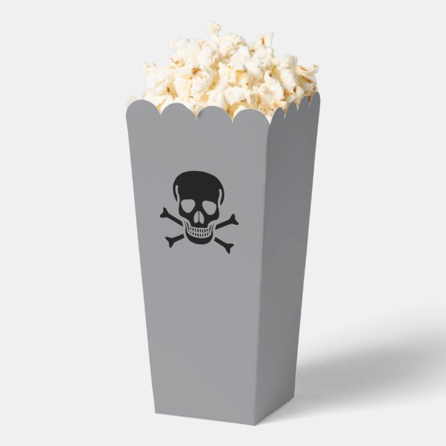 Black Skull gray popcorn boxes (Popped)