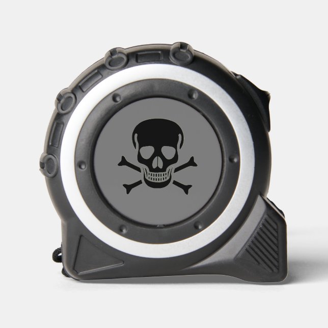 Black Skull gray tape measure (Front)