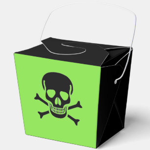 Black Skull green take out box