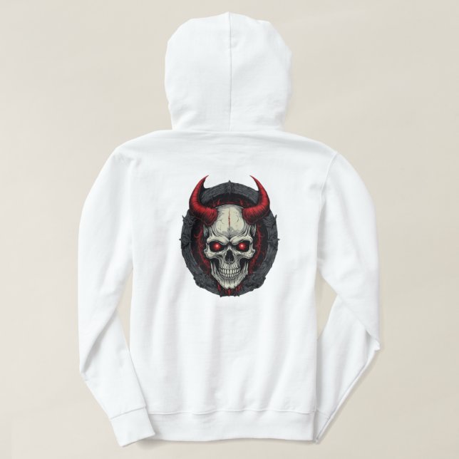 Black Skull Hoodie (Design Back)