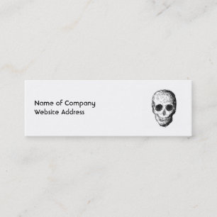 Black Skull. Mini Business Card