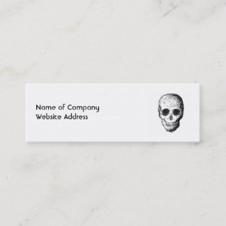 Black Skull. Mini Business Card