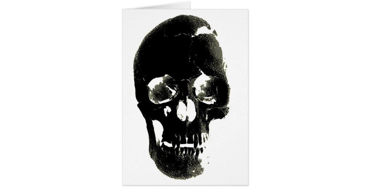 Black Skull - Negative Image | Zazzle