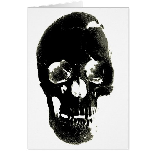 Black Skull - Negative Image Cards (Front)