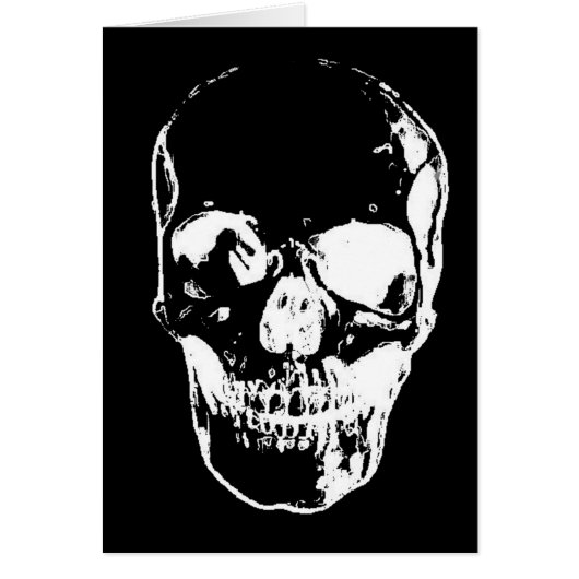 Black Skull - Negative Image Cards (Front)