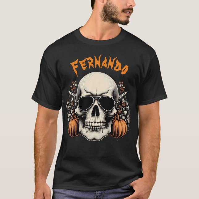 Black Skull Shirt with Custom Lens (Front)