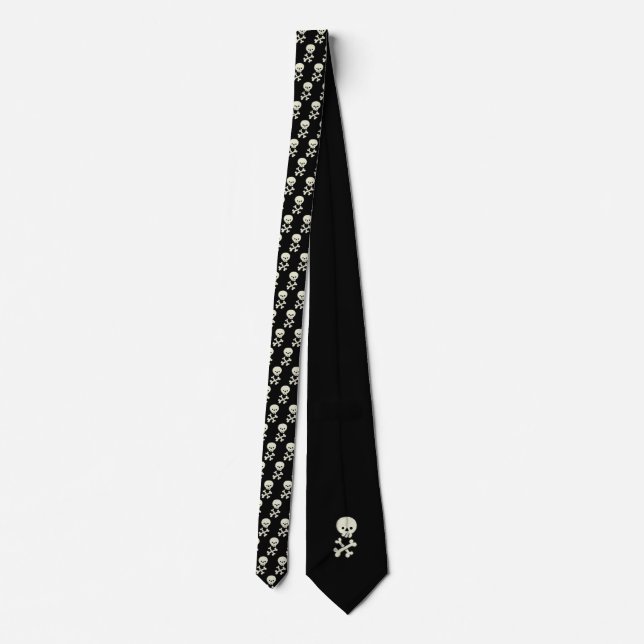 Black skull tie (Back)
