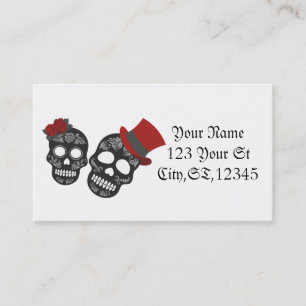 Black skulls Duo Thunder_Cove Business Card