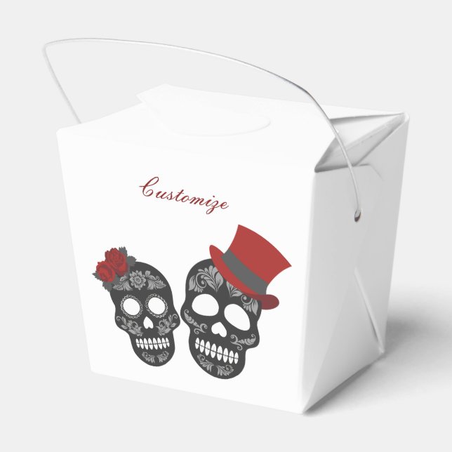 Black skulls Duo Thunder_Cove Favor Boxes (Back Side)