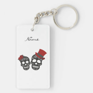 Black skulls Duo Thunder_Cove Keychain
