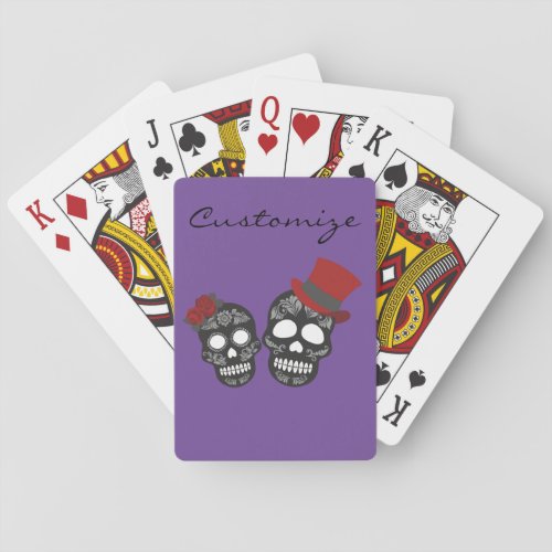 Black skulls Duo Thunder_Cove Playing Cards
