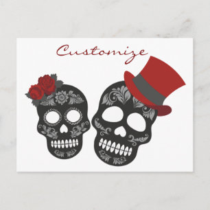 Black skulls Duo Thunder_Cove Postcard