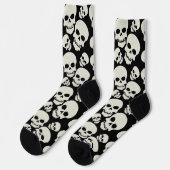Black Skulls Socks (Left)