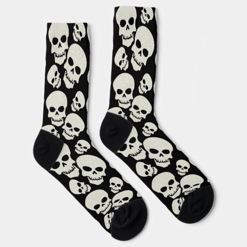 Black Skulls Socks