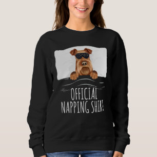 Black Sleep Mask Irish Terrier Official Napping Sweatshirt