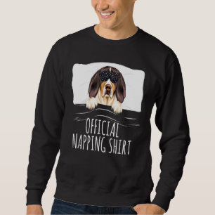 Black Sleep Mask Treeing Walker Coonhound Official Sweatshirt