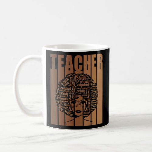 Black Smart Teacher African American Black History Coffee Mug