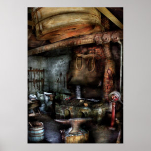 Black Smith - The semi modern blacksmith Poster