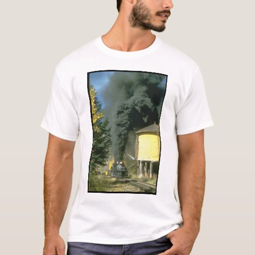 Black smoke at Cresco tank_Steam Trains T_Shirt
