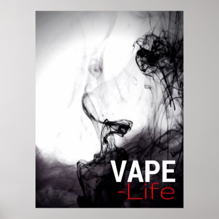 Black Smoke Vape Life Premium Posters