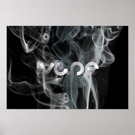 Black Smoke Vape Premium Poster
