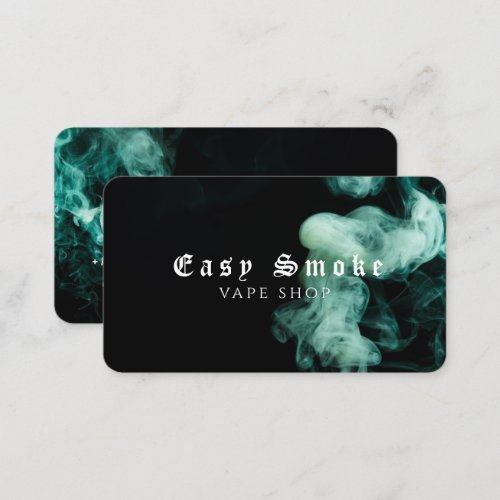 Black Smoke Vape Shop Business Card