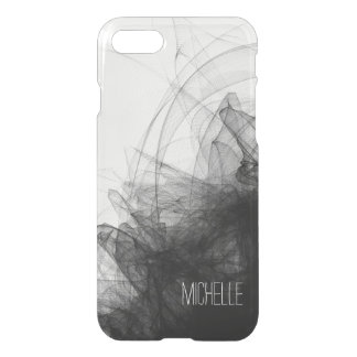 Black Smoke with Name iPhone SE/8/7 Case