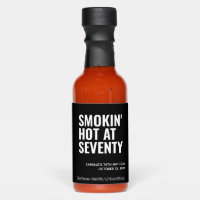 Black Smokin' Hot 70th Birthday Party Favor