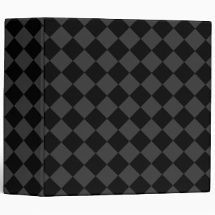 Black & Smoky Black Diamonds – Elegant & Timeless 3 Ring Binder