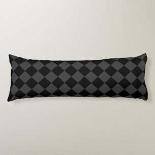 Black & Smoky Black Diamonds – Elegant & Timeless Body Pillow