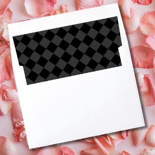 Black & Smoky Black Diamonds – Elegant & Timeless Envelope Liner