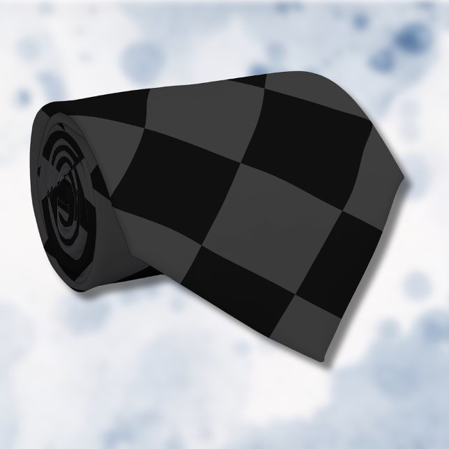 Black & Smoky Black Diamonds – Elegant & Timeless Neck Tie (Creator Uploaded)