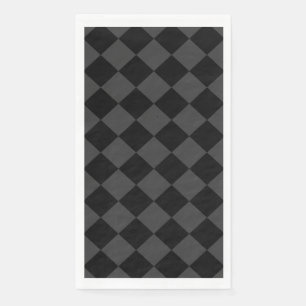 Black & Smoky Black Diamonds – Elegant & Timeless Paper Guest Towels