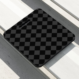 Black & Smoky Black Diamonds – Elegant & Timeless Seat Cushion
