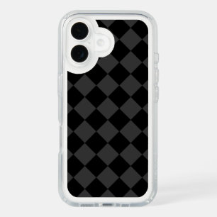 Black & Smoky Black Diamonds – Elegant & Timeless iPhone 16 Case