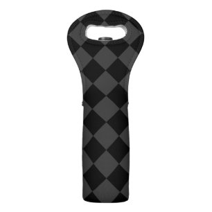 Black & Smoky Black Diamonds – Elegant & Timeless Wine Bag