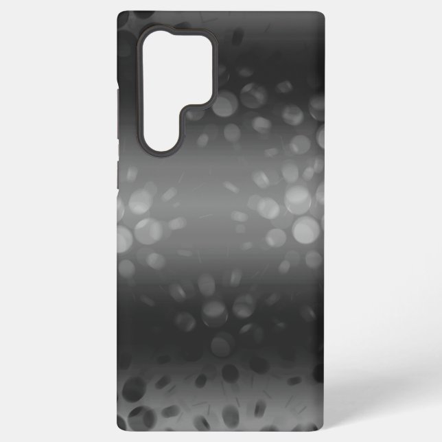 Black Smoky Bubbles Samsung Galaxy Case (Back)