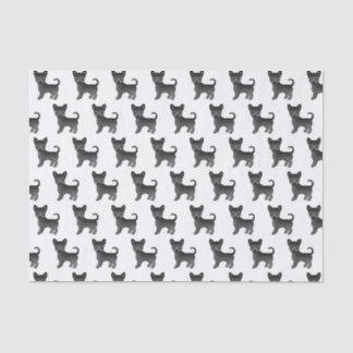 Black Smooth Coat Chihuahua Cute Dog Pattern Tissue Paper