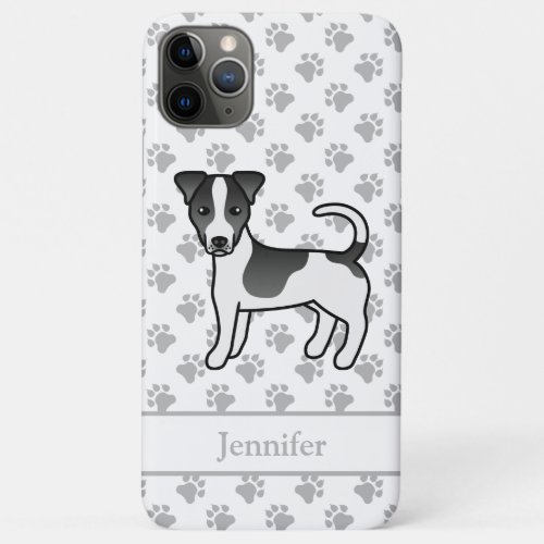 Black Smooth Coat Jack Russell Terrier Dog  Name iPhone 11 Pro Max Case