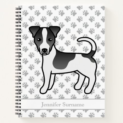 Black Smooth Coat Jack Russell Terrier Dog  Name Notebook