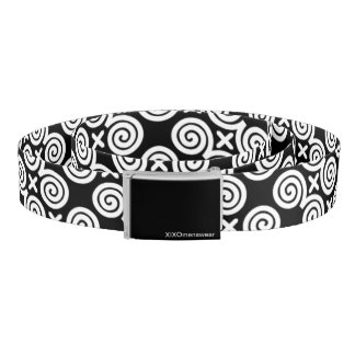 Black snail abstract hmong belt