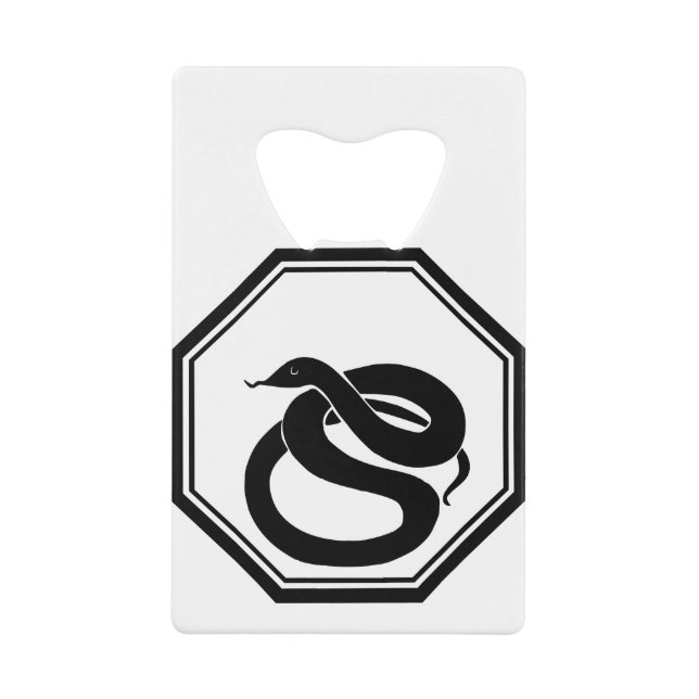 Black Snake Credit Card Bottle Opener (Front)